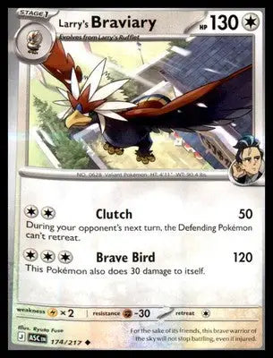 ME: Ascended Heroes #174/217 Larry’s Braviary Uncommon Reverse Holo