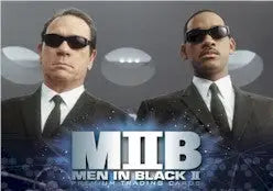 Men in Black II movie poster on San Diego Comic Con promo card featuring suited agents