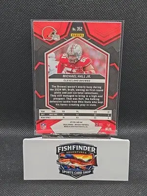 Michael Hall Jr. 2024 Panini Mosaic Red Sparkle #352 Rookie Color Match RC - Football Card Single