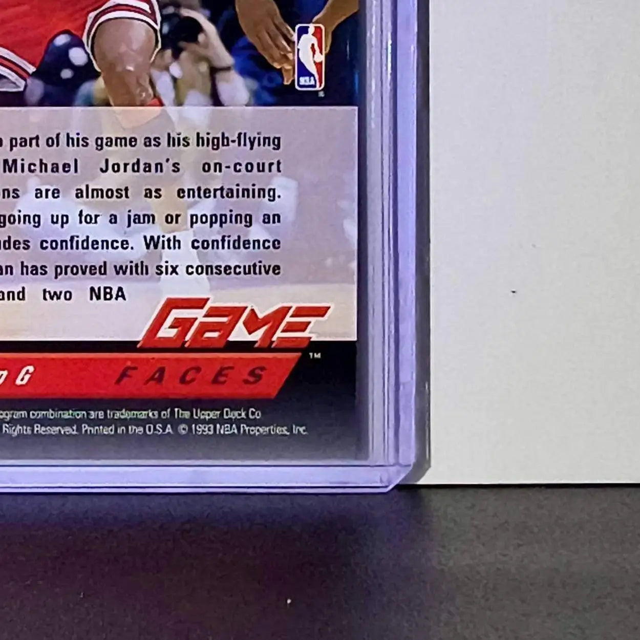 Michael Jordan 1992-93 Upper Deck Game Faces #488 Basketball Card Chicago Bulls - Basketball Card Single
