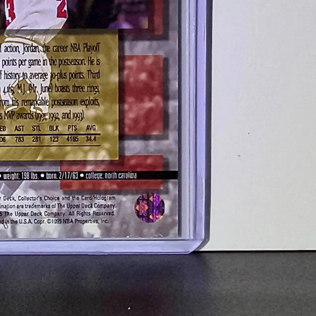 Michael Jordan 1995-96 Upper Deck Collector’s Choice #JC11 Card Chicago Bulls - Basketball Card Single