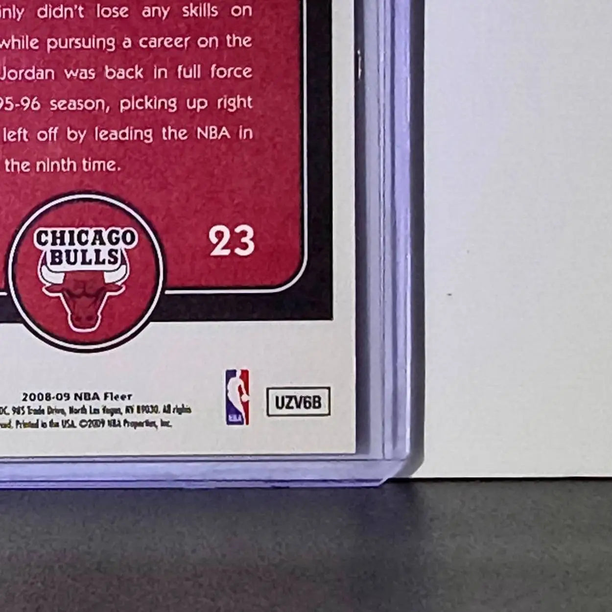 Michael Jordan 2008-09 Fleer Jordan Retrospective #MJ-19 Card Chicago Bulls - Basketball Card Single