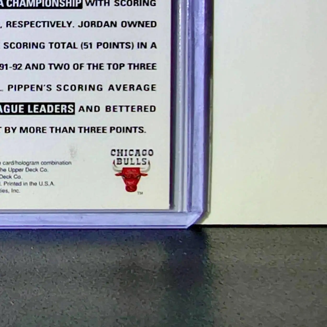 Michael Jordan Scottie Pippen 1992-93 Upper Deck Scoring Threats #62 Card Bulls - Basketball Card Single