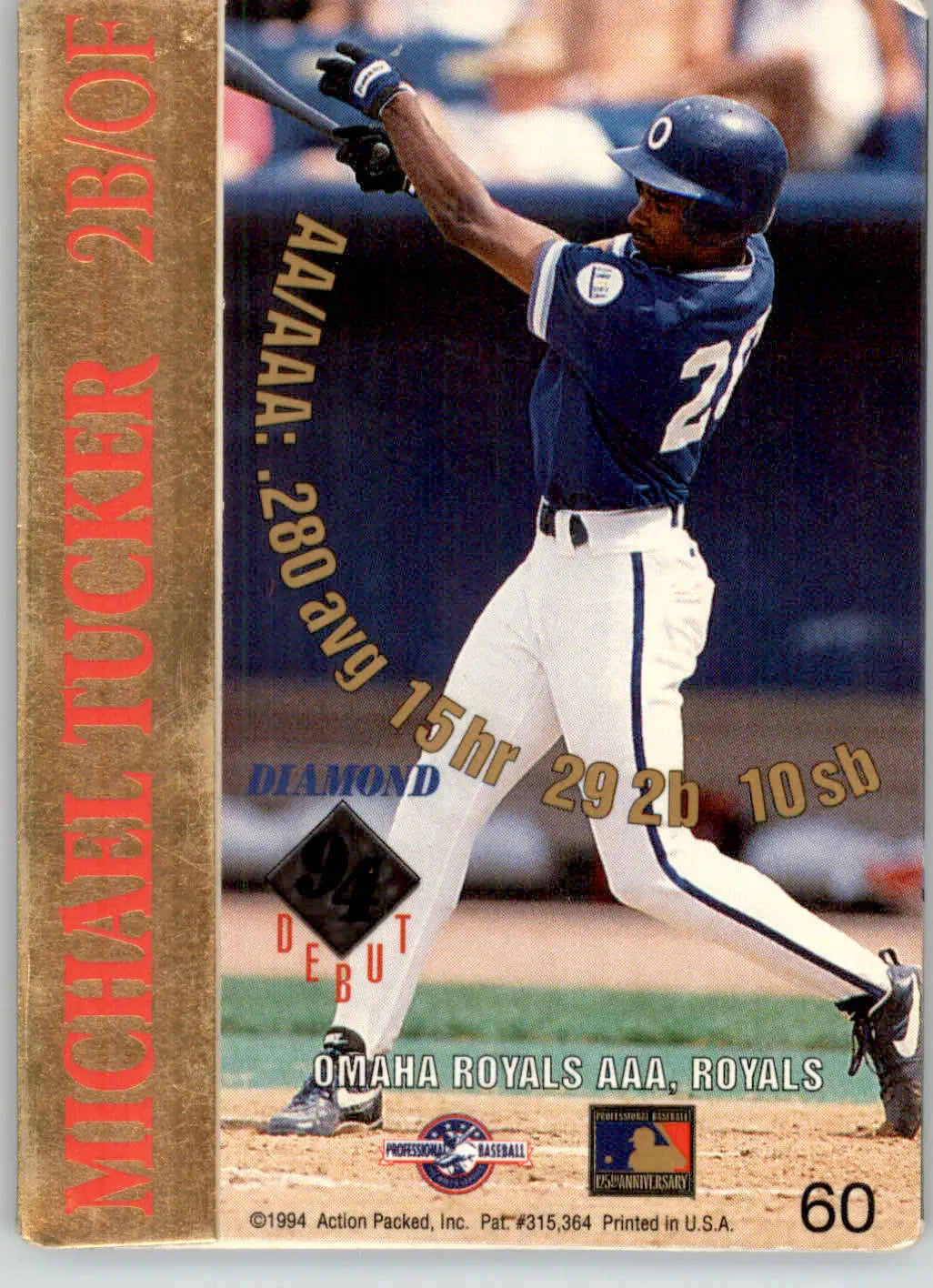 Michael Tucker - 1994 Action Packed Minors - #60 - Baseball - Baseball Card Single