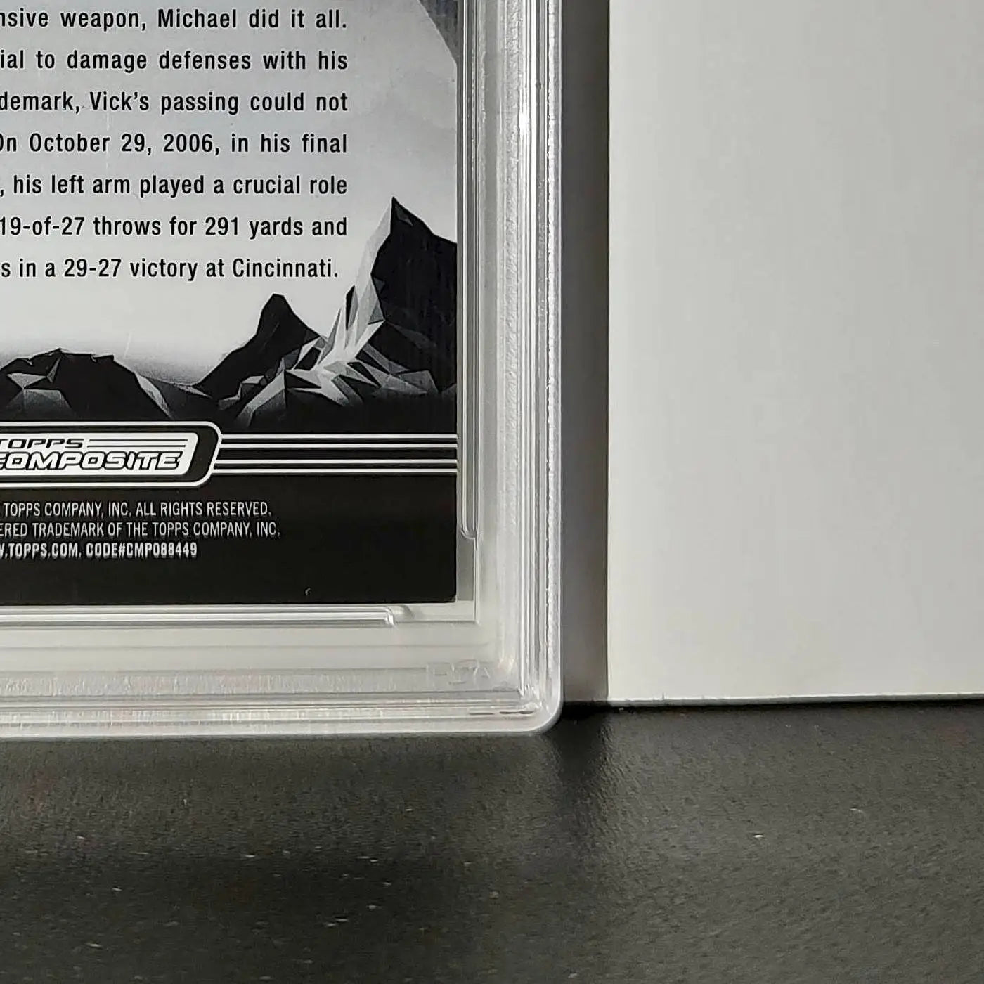 Michael Vick 2023 Topps Midnight 15/75 #302 Dusk PSA 9 Mint