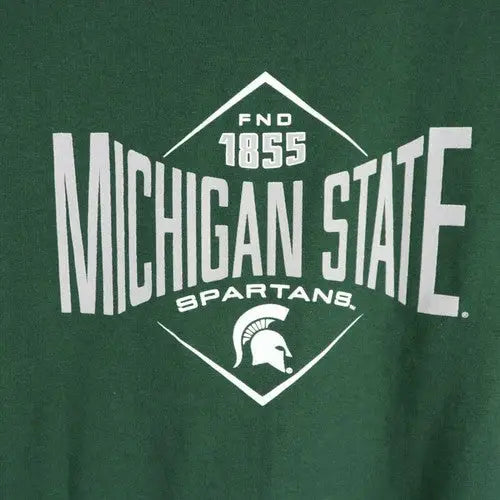 Michigan State Champion NCAA men’s two-sided graphic short sleeve shirt featuring Michigan State Spartans graphic
