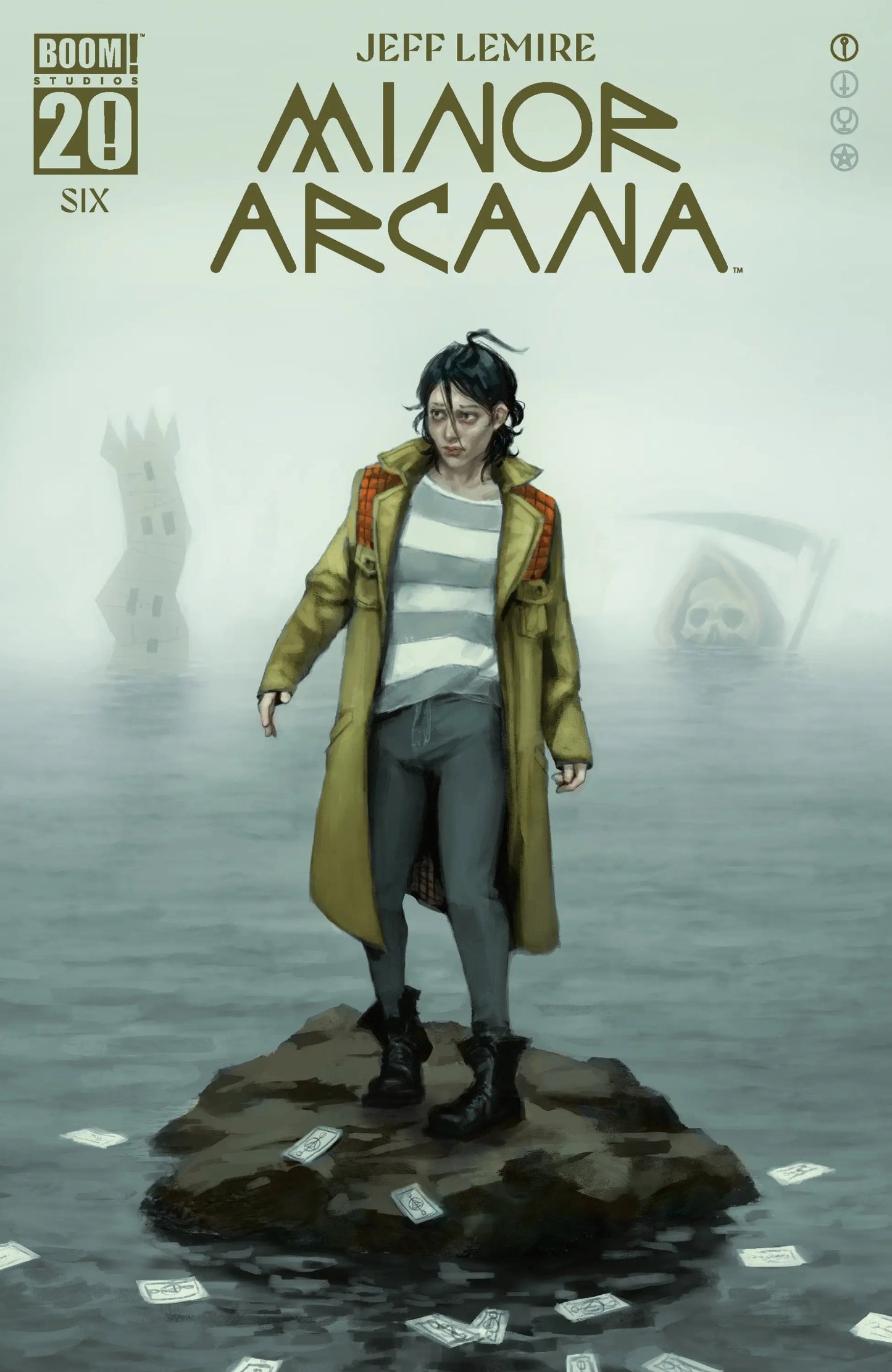 Comic book cover of Minor Arcana #6 C Boom 20th Anniversary Variant Mercado