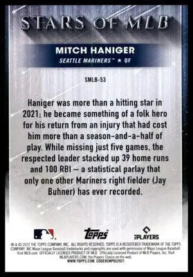 Mitch Haniger 2022 Topps Stars of MLB #SMLB-53 Seattle Mariners - Baseball Card Single