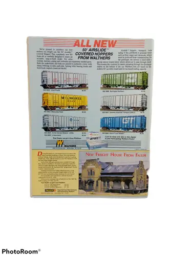 Vintage model train advertisement from Model Railroader Illinois Midland train magazine October 1986