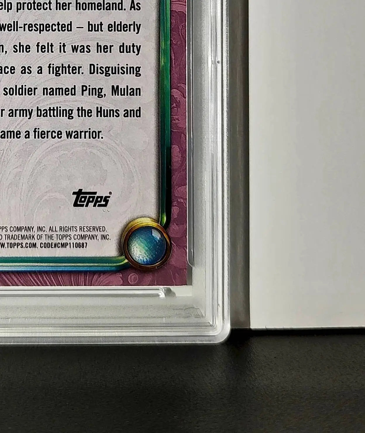 Mulan 2025 Topps Disney Cartoon Princess #158 Card Mulan PSA 9 - Non-Sports Card Single