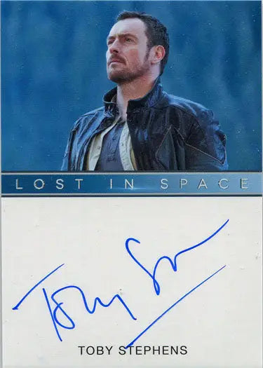 Autographed card of Toby Stephens as John Robinson from Netflix Lost in Space Season 1
