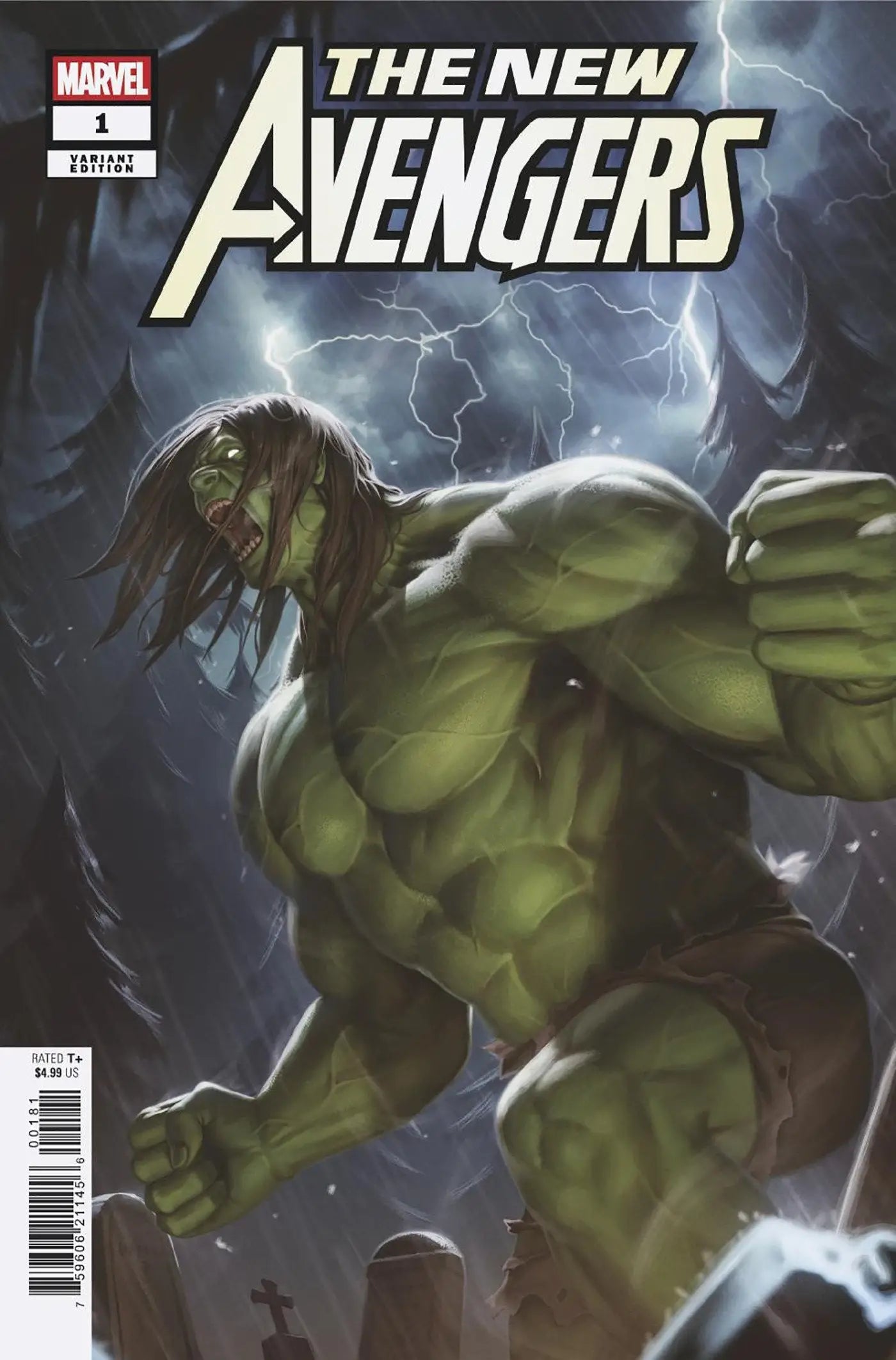 The New Avengers comic book featuring the Lee Hulk Variant and Hulk Variant artwork