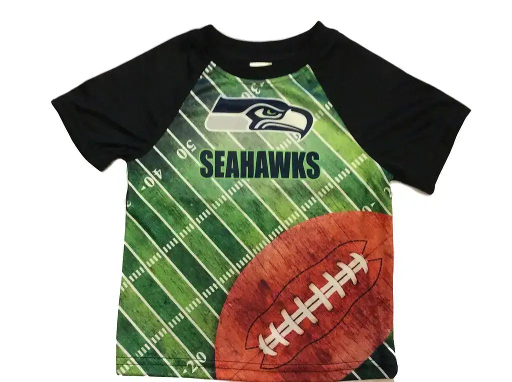 NFL Kids Short Sleeve Field Tee T-Shirt Seattle Seahawks - 2T - Apparel