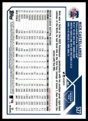 Nick Castellanos 2023 Topps #527 Philadelphia Phillies - Baseball Card Single