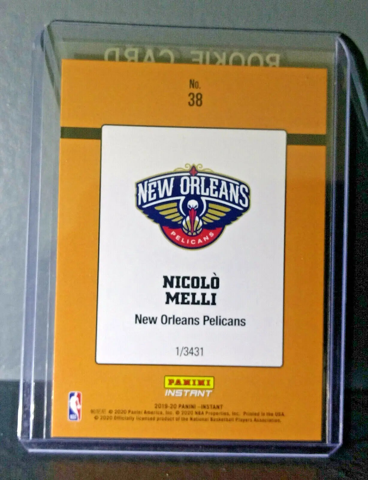 Nicolo Melli 2019-20 Panini NBA #38 Rated Rookie Retro Card 1/3431 - Basketball Card Single