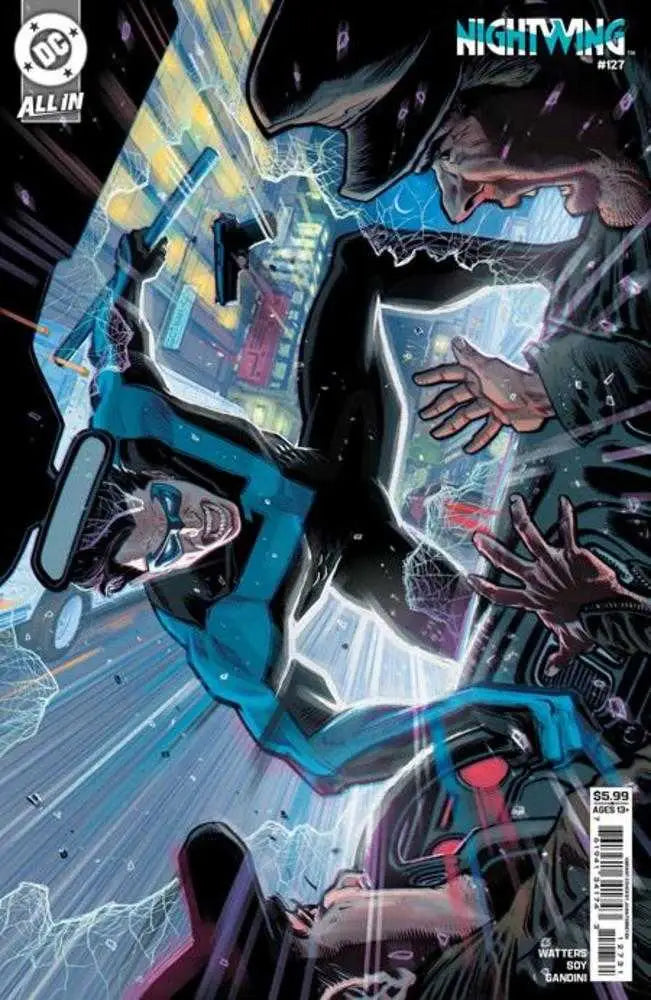 Nightwing #127 Cover C Juan Ferreyra comic book cover featuring Titans Tower artwork