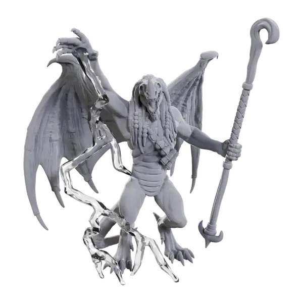 Nolzur’s Marvelous Miniatures - Unpainted: Blue Abishai - Action Figure & Toy