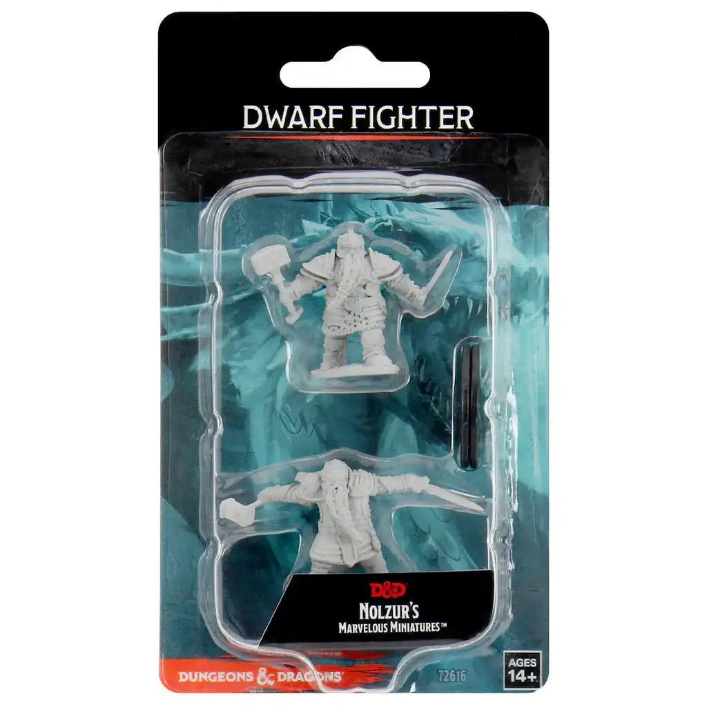 Nolzur’s Marvelous Miniatures - Unpainted: Dwarf Fighter - Miniatures - RPG