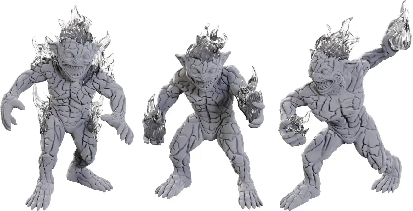 Nolzur’s Marvelous Miniatures - Unpainted: Magmins - Action Figure & Toy