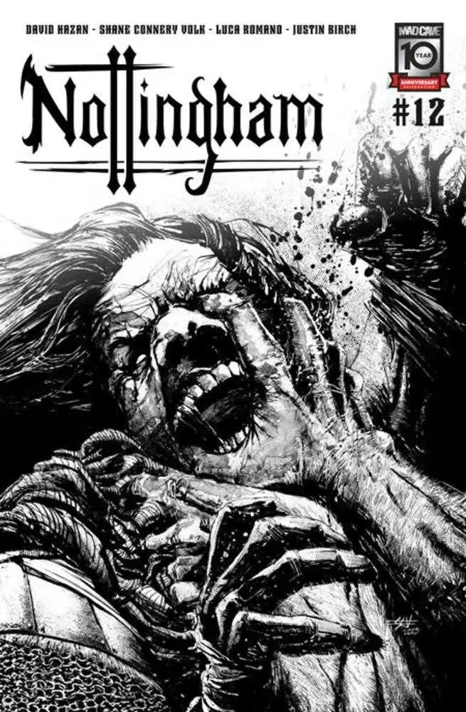 Nottingham #12 (Of 15) Cover B Shane Connery Volk Black & White Variant (Mature) - Comic Book