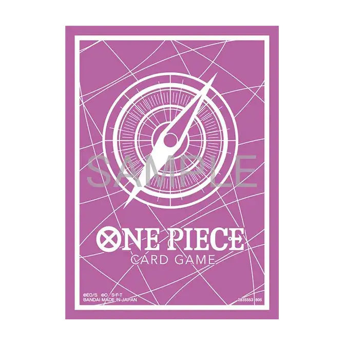 One Piece Card Game Official Sleeves - Standard Purple (70-Pack) - Gaming Supplies - Card Sleeves