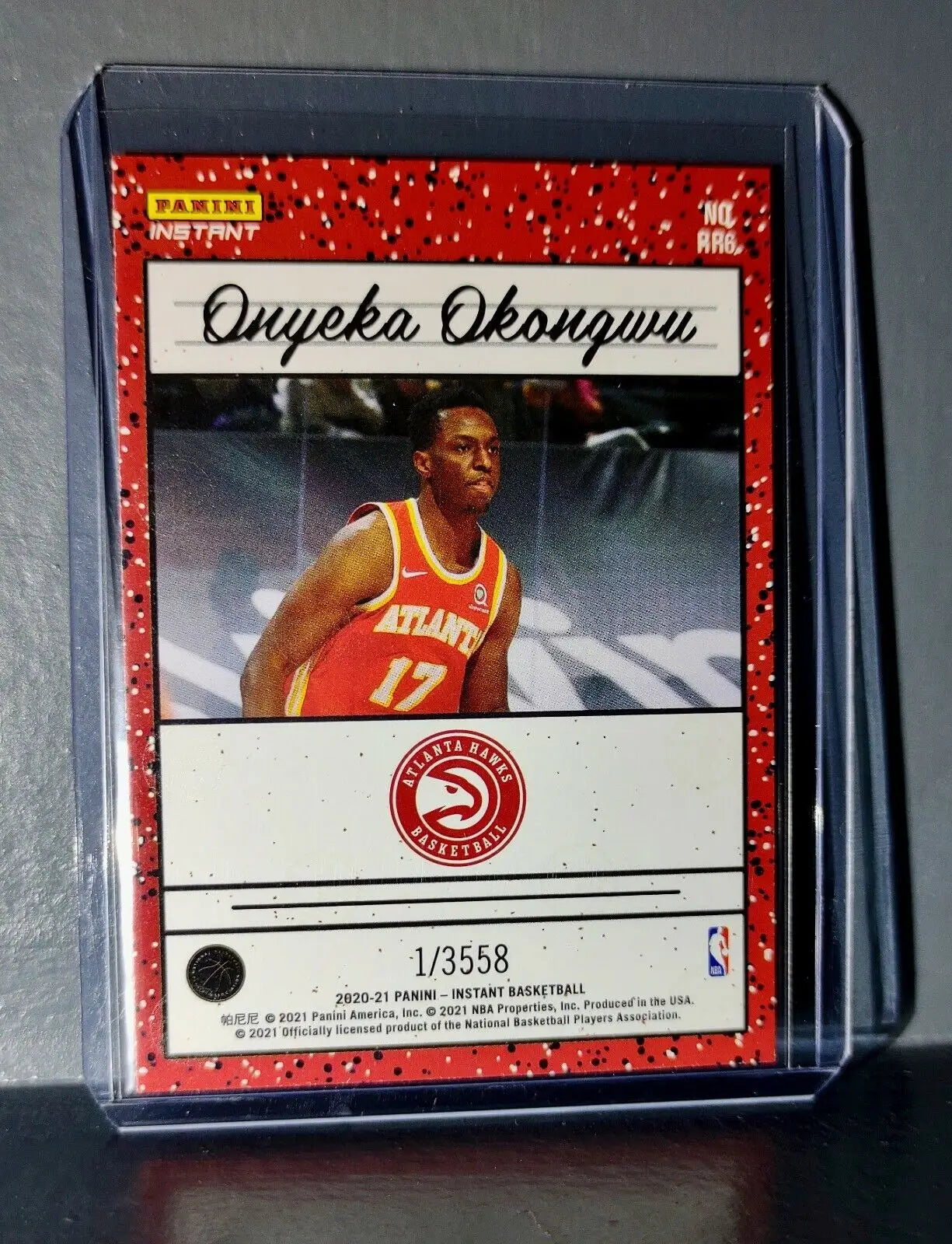 Onyeka Okongwu 2020-2021 Panini NBA Instant #6 Rated Rookie Retro Card 1/3558 - Basketball Card Single