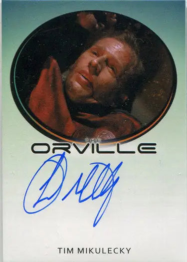 Autographed trading card of Tim Mikulecky as Lt. Harrison Payne in Orville Season 1