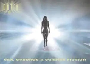 Silhouette of a nude female figure on Outer Limits promo card for trading cards