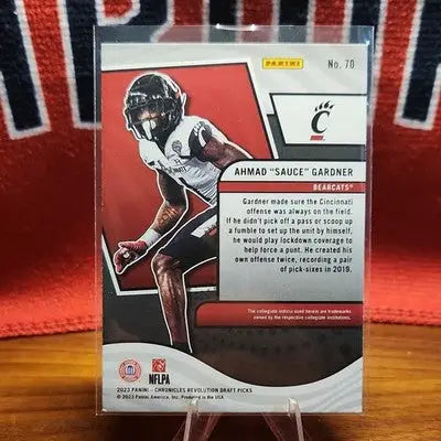 Panini 2023 Chronicles Draft Picks Revolution Ahmad ’Sauce’ Gardner #70 NCAA - Football Card Single