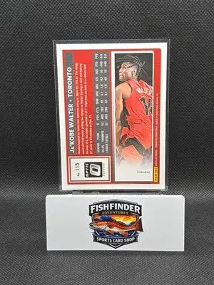 Panini 2025-26 Donruss Optic Ja’Kobe Walter Blue Ice #115 Toronto Raptors - Basketball Card Single