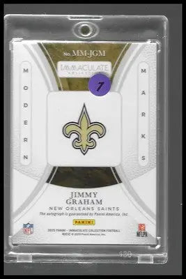 Panini 2025 Immaculate Collect Jimmy Graham Modern Marks Auto #MM-JGM Saints /99 - Football Card Single