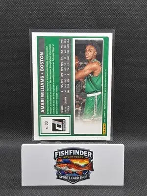 Panini Donruss 2025-26 Rated Rookie Amari Williams #33 RC Green Boston Celtics - Basketball Card Single