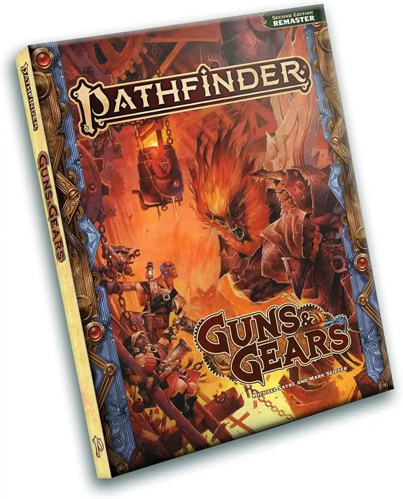 Pathfinder Second Edition Remastered Guns & Gears rulebook for Pathfinder second edition