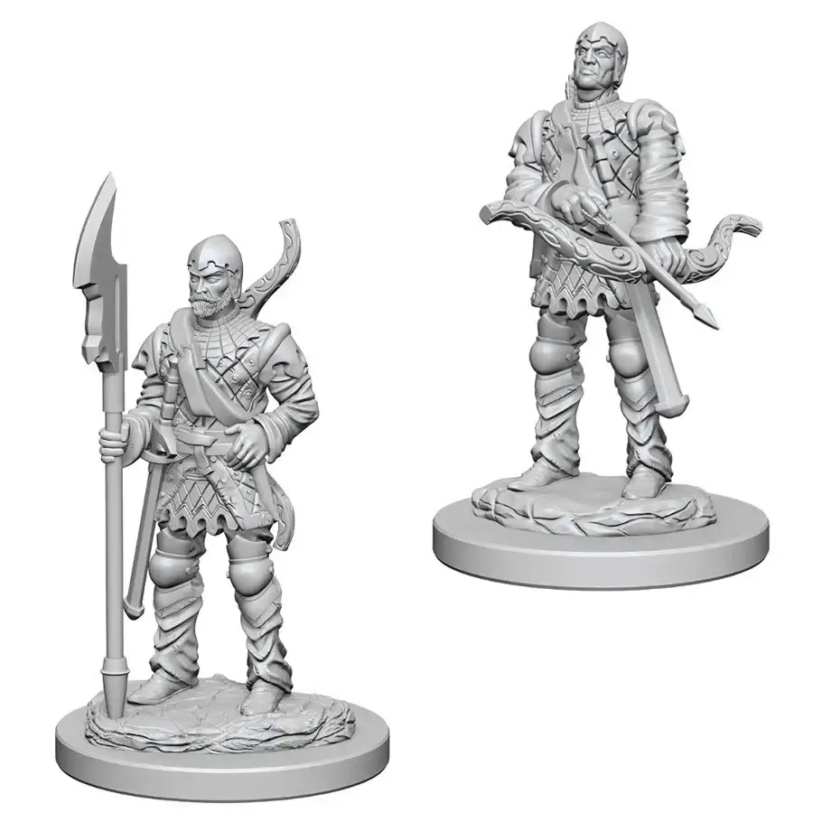 Pathfinder Battles Deep Cuts Miniatures - Unpainted: Town Guards - Miniatures - RPG