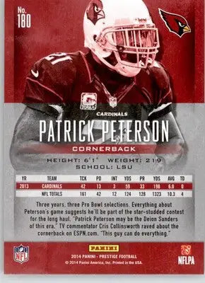 Patrick Peterson - 2014 Panini Prestige - #180 - Football - Football Card Single