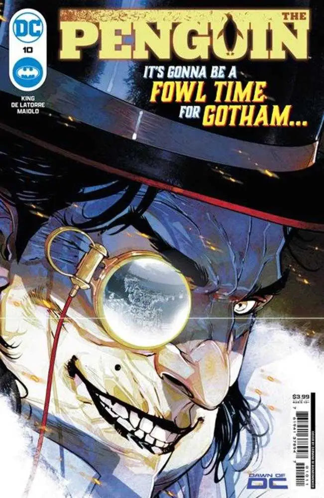 Comic book cover of Penguin #10 by Carmine Di Giandomenico for trading cards