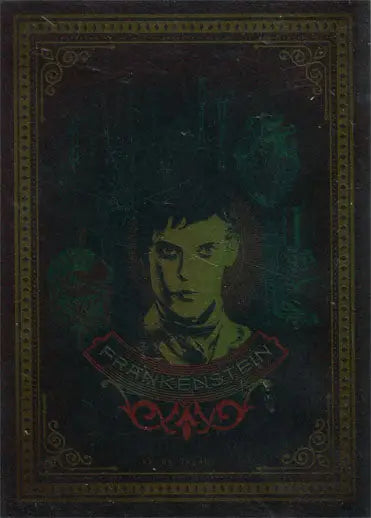 Portrait of a person in dark setting on Penny Dreadful Etching Chase Foil Parallel E6 card