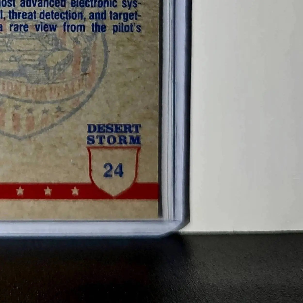 Pilot’s-Eye View 1991 Topps Desert Storm #24 Card
