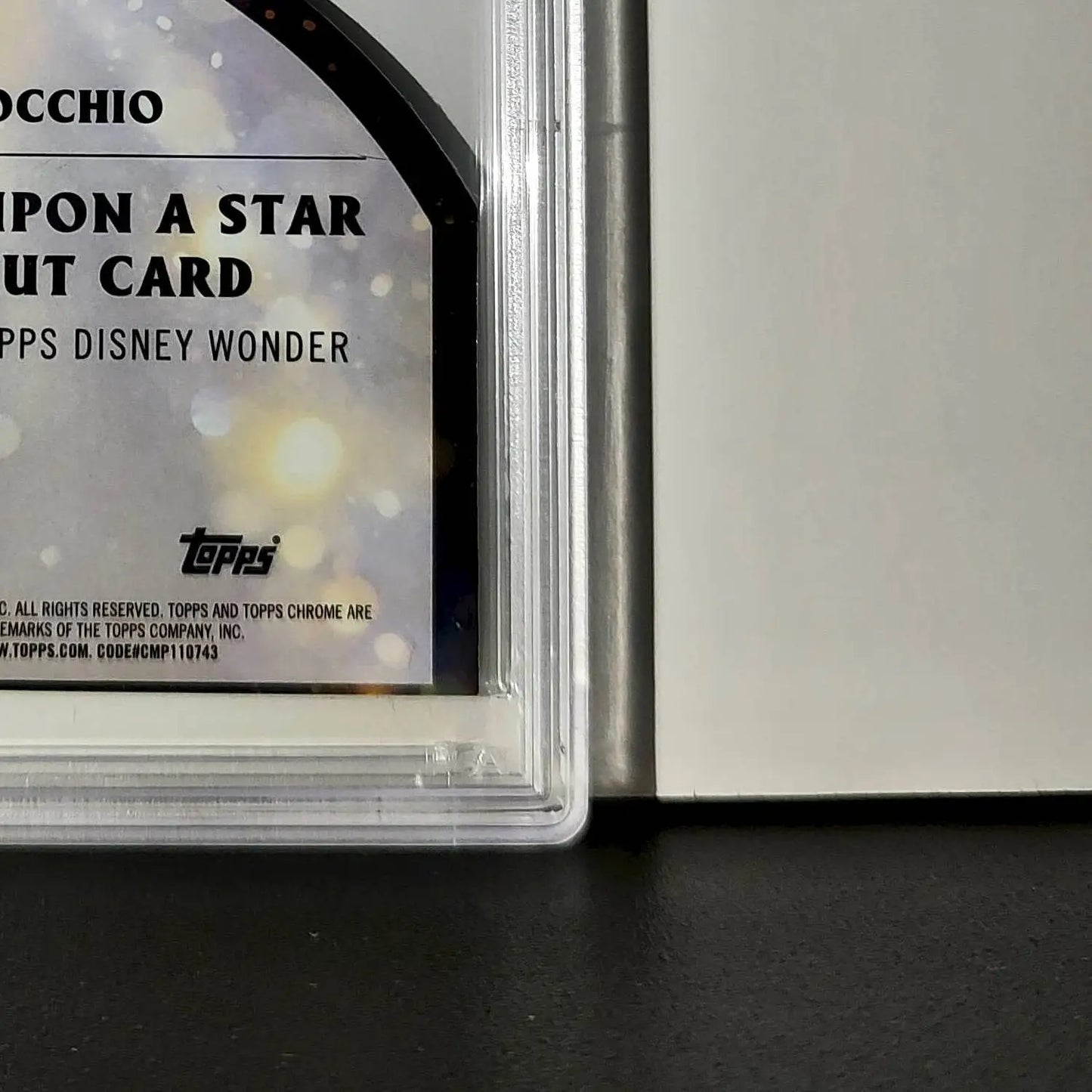 Pinocchio 2025 Topps Chrome Disney #W-1 Wish Upon A Star Die Cut Pinocchio PSA 8 - Non-Sports Card Single