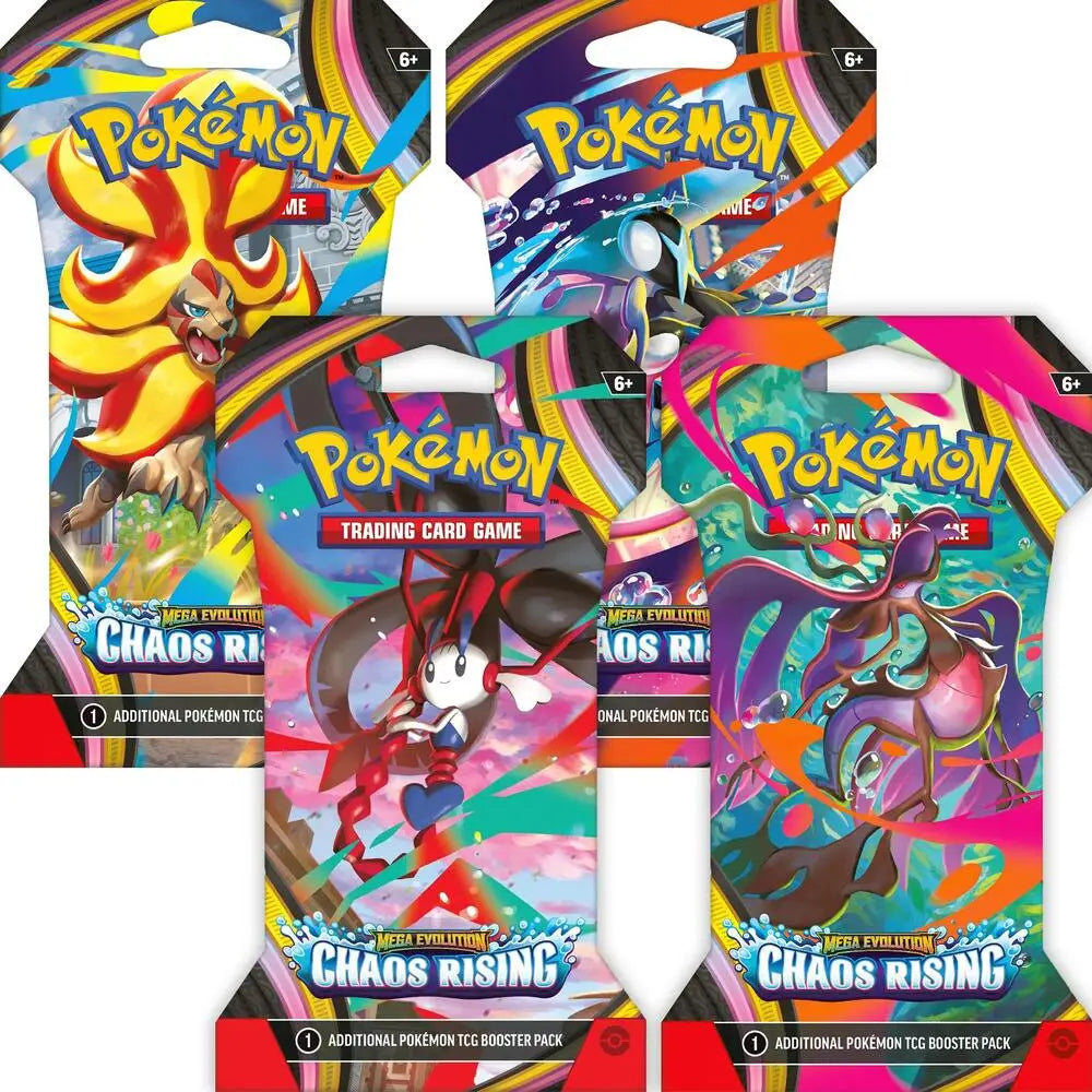 Pokemon Mega Evolution: Chaos Rising Sleeved Booster Pack | Columbia Sports Cards - Sports Card Hobby Boxes