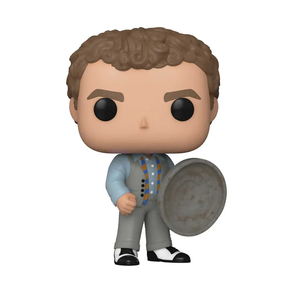 Funko Pop Sonny Corleone figurine with round shield, gray pants, and light blue shirt