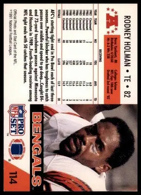 Pro Set Rodney Holman 114 Cincinnati Bengals - Football Card Single