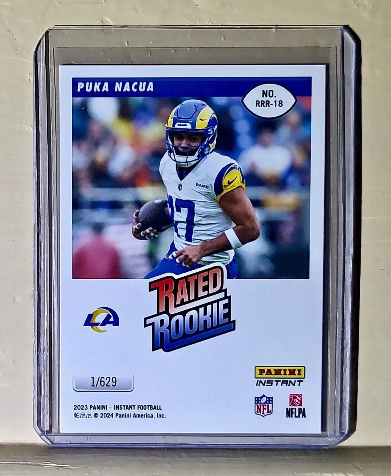 Puka Nacua 2023 Panini NFL Rated Rookie Retro #18 Football Card Rams 1/629 - Football Card Single