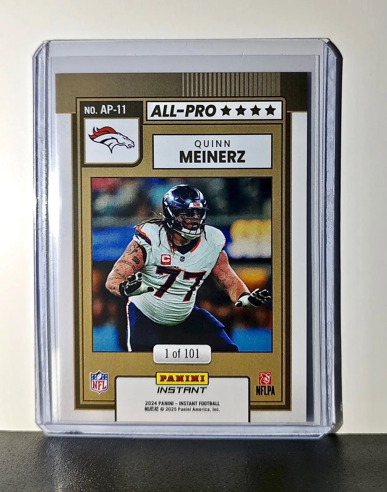 Quinn Meinerz 2024 All-Pro Panini NFL #11 Football Card Denver Broncos 1 of 101 - Football Card Single