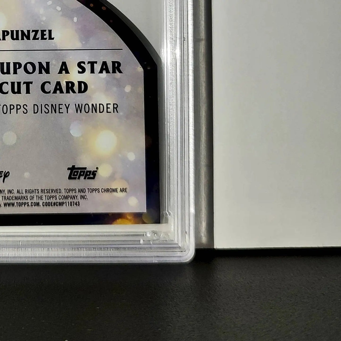 Rapunzel 2025 Topps Chrome Disney #W-16 Wish Upon A Star Die Cut Tangled PSA 9