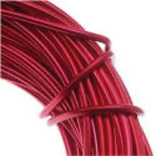 Coiled red craft wire 24g 39ft for DIY projects and crafts