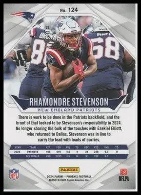 Rhamondre Stevenson 2024 Panini Phoenix Purple Fade #124 New England Patriots