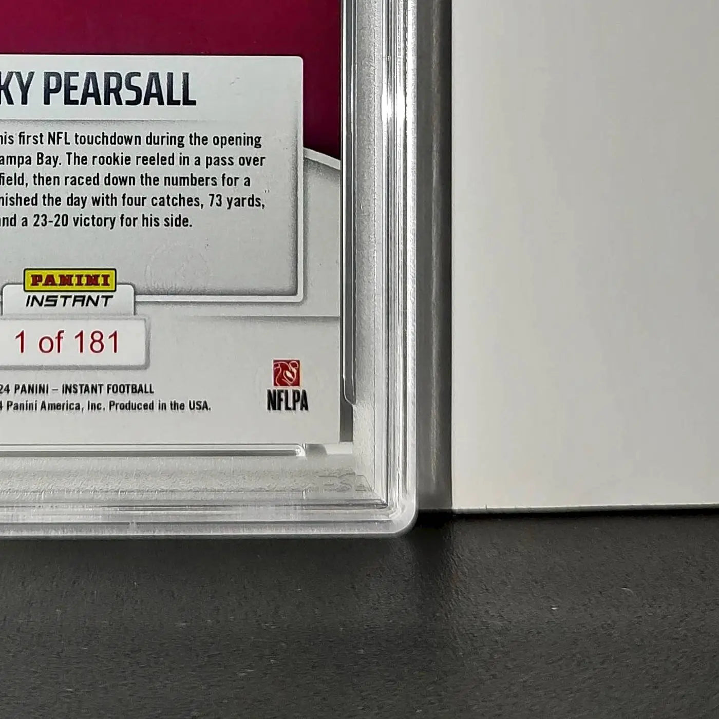 Ricky Pearsall Rookie 2024 Panini Instant NFL #142 PSA 10 Gem Mint