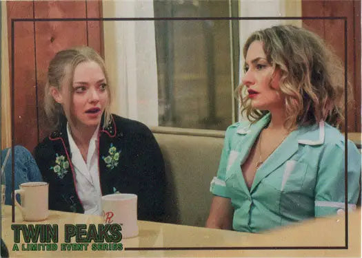 Two women in a diner, featured on Rittenhouse 2019 Trading Cards