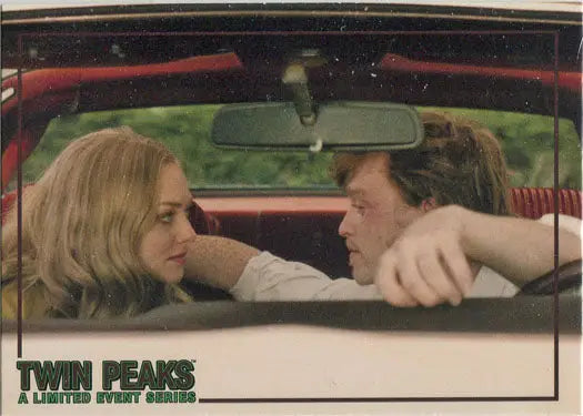Trading card from 2019 Twin Peaks Archives featuring characters in a car scene
